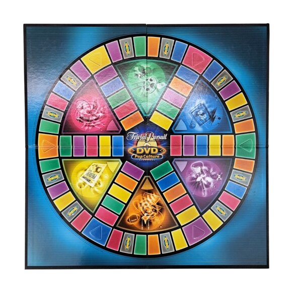 Trivial Pursuit DVD Pop Culture Replacement Game Board & Cards Fun Craft Project - Picture 2 of 7